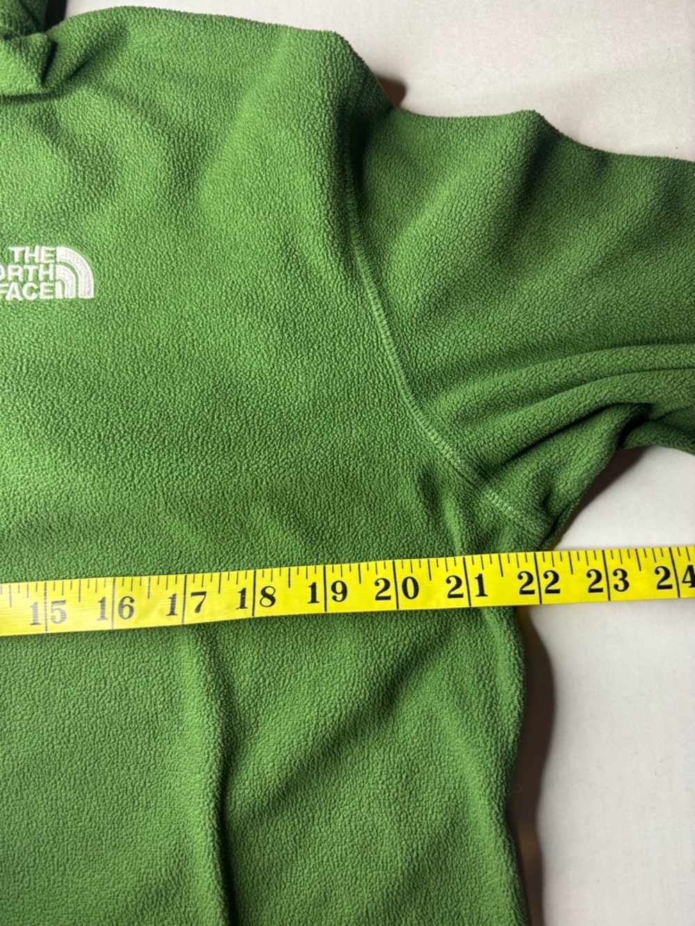The North Face Green Zip Fleece Pullover - Picture 3 of 5